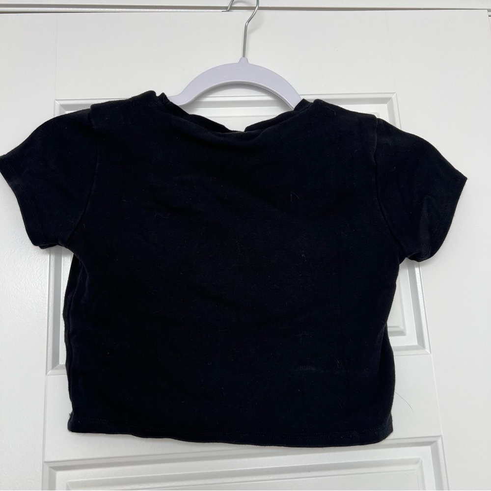 Garage Black Graphic Crop Top - Picture 6 of 6